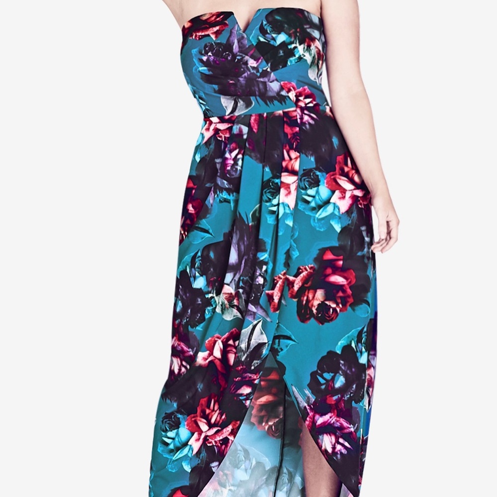 BNWT City Chic formal strapless high low dress 22w